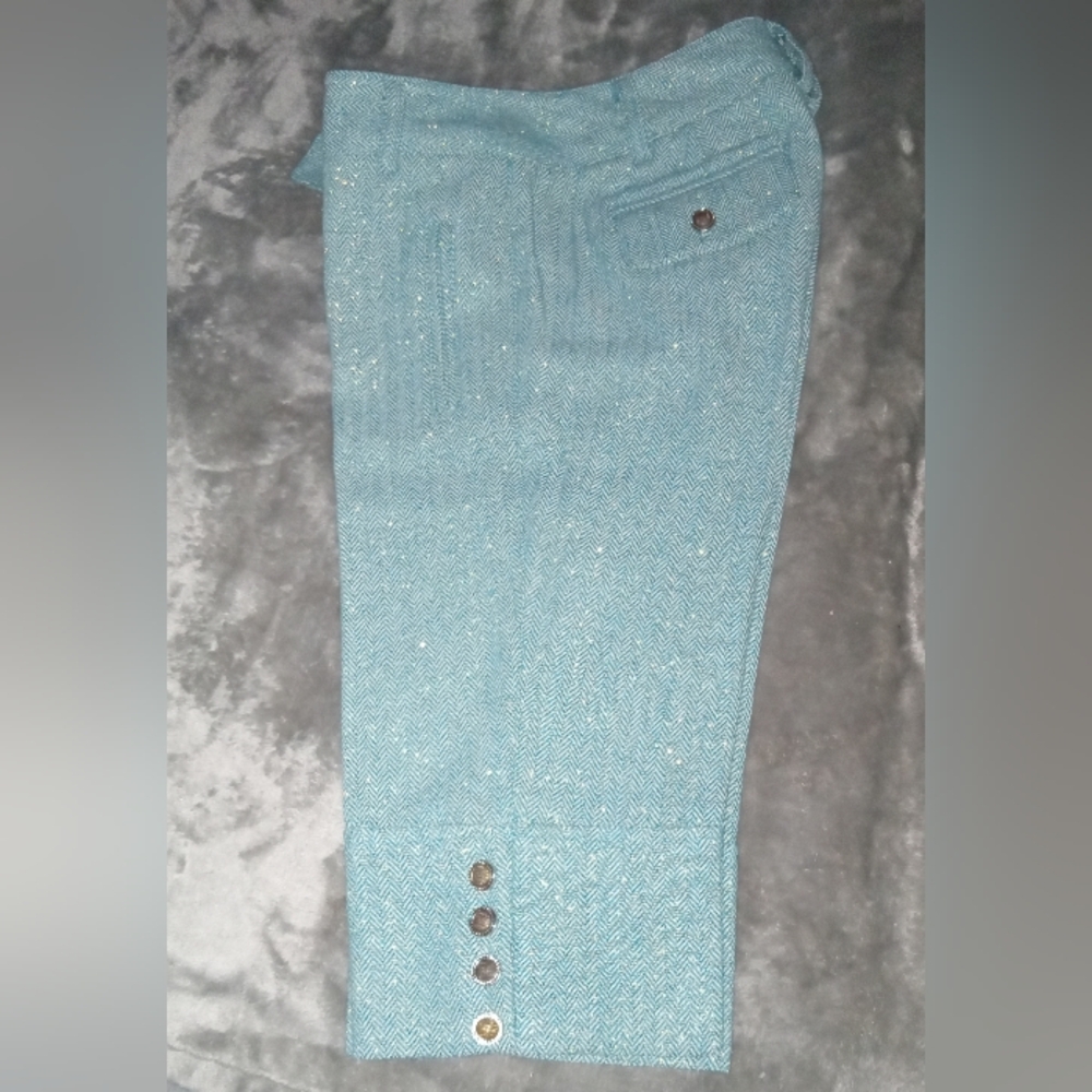 Rampage Capri Shorts /Turqoise W/Sparkle Size 3